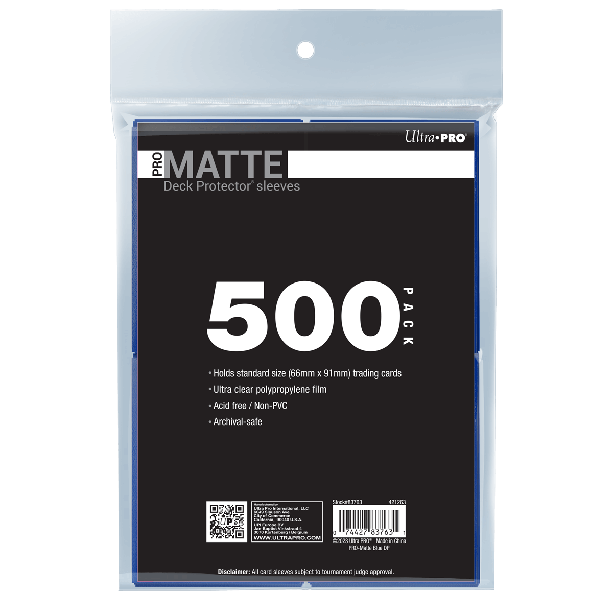 PRO-Matte Standard Deck Protector Sleeves Bundle 500ct