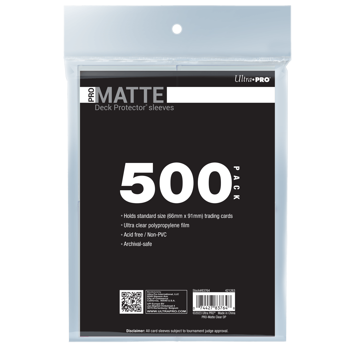 PRO-Matte Standard Deck Protector Sleeves Bundle 500ct