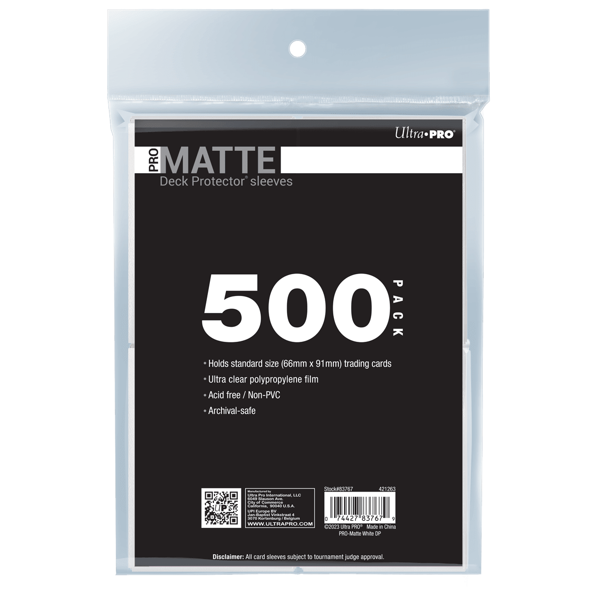 PRO-Matte Standard Deck Protector Sleeves Bundle 500ct