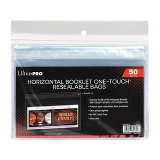 Horizontal Booklet ONE-TOUCH® Resealable Bags 50ct