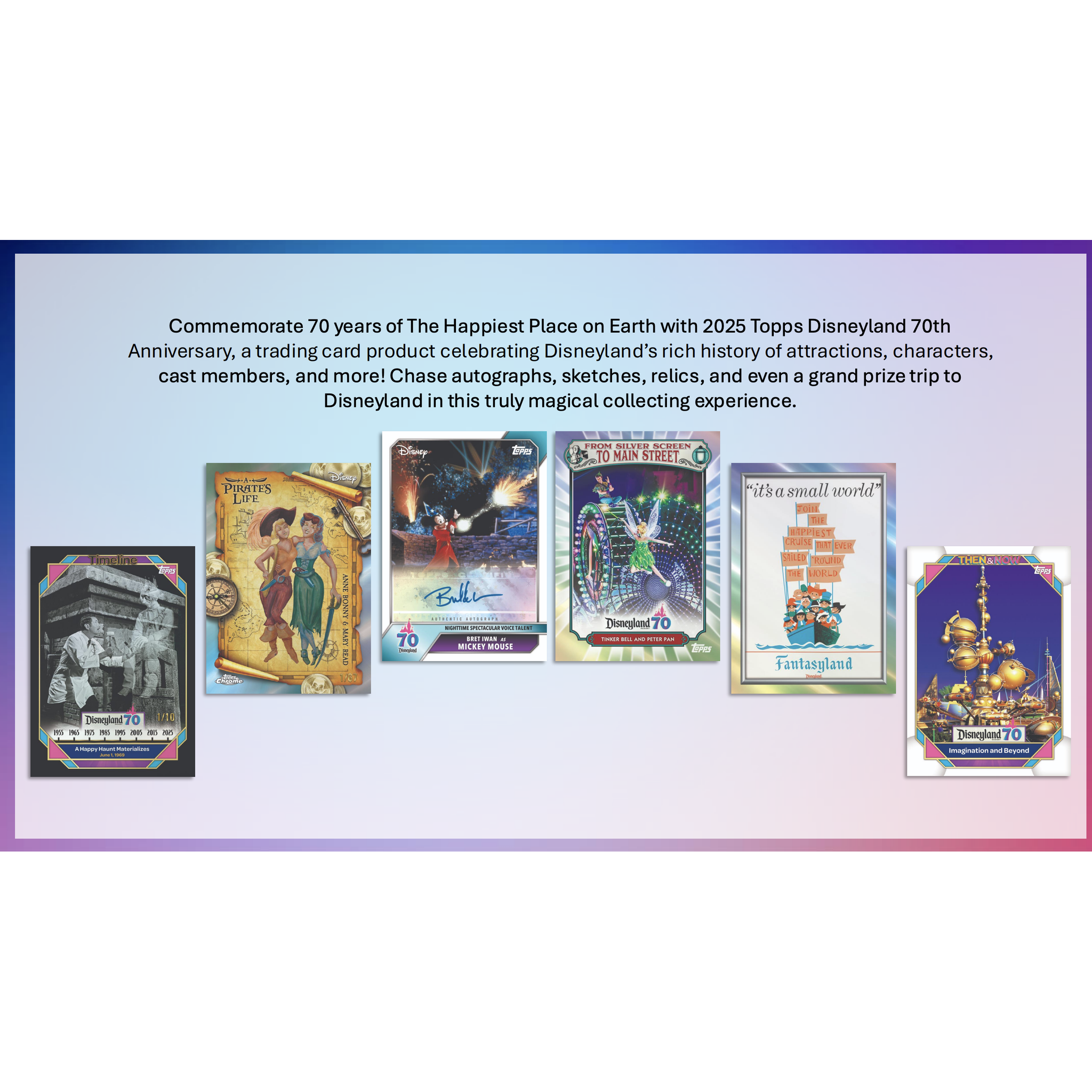 2025 Topps Disneyland 70th Anniversary Blaster Box