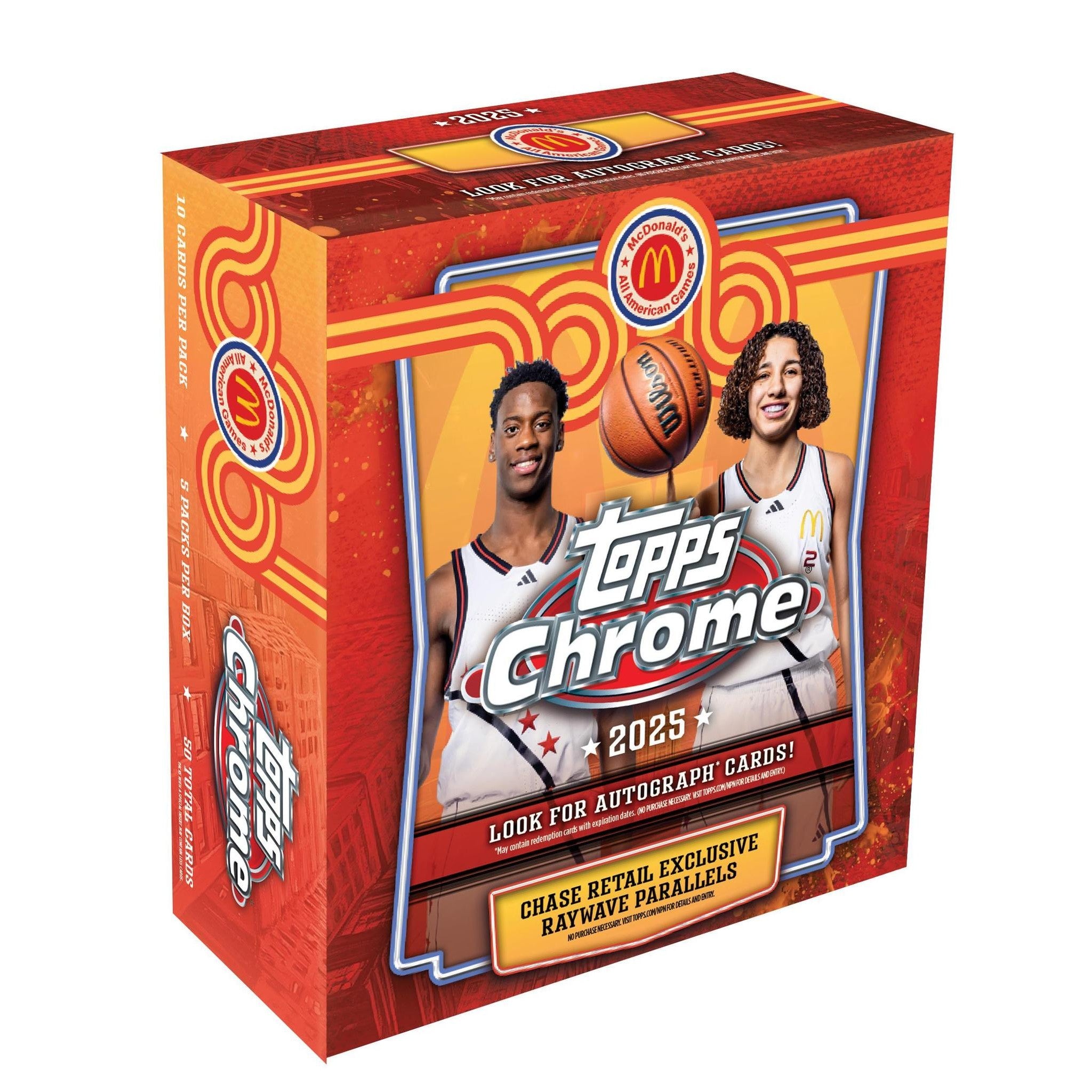 2025 Topps Chrome McDonald's All-American Basketball Mega Box