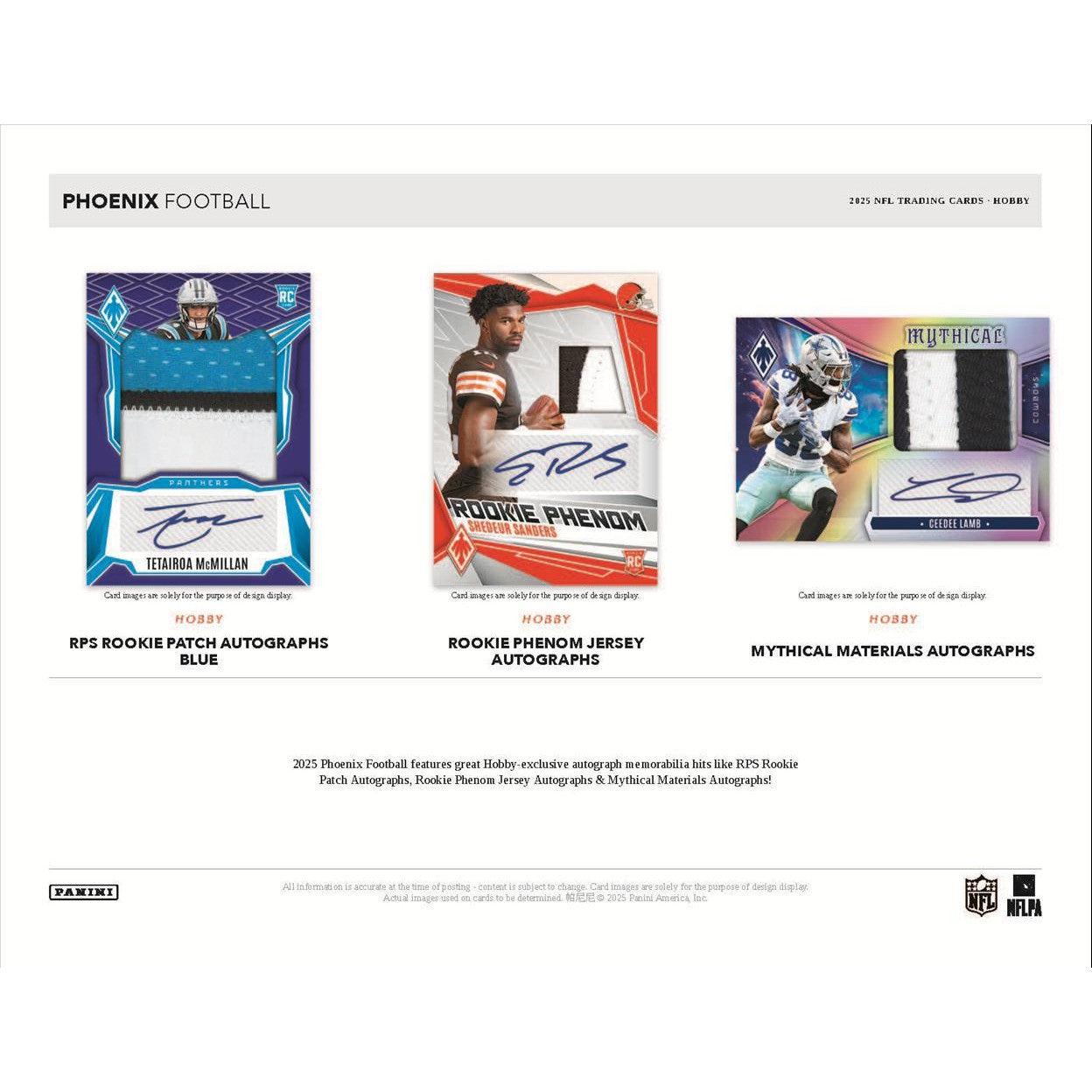 2025 Panini Phoenix Football Hobby Box