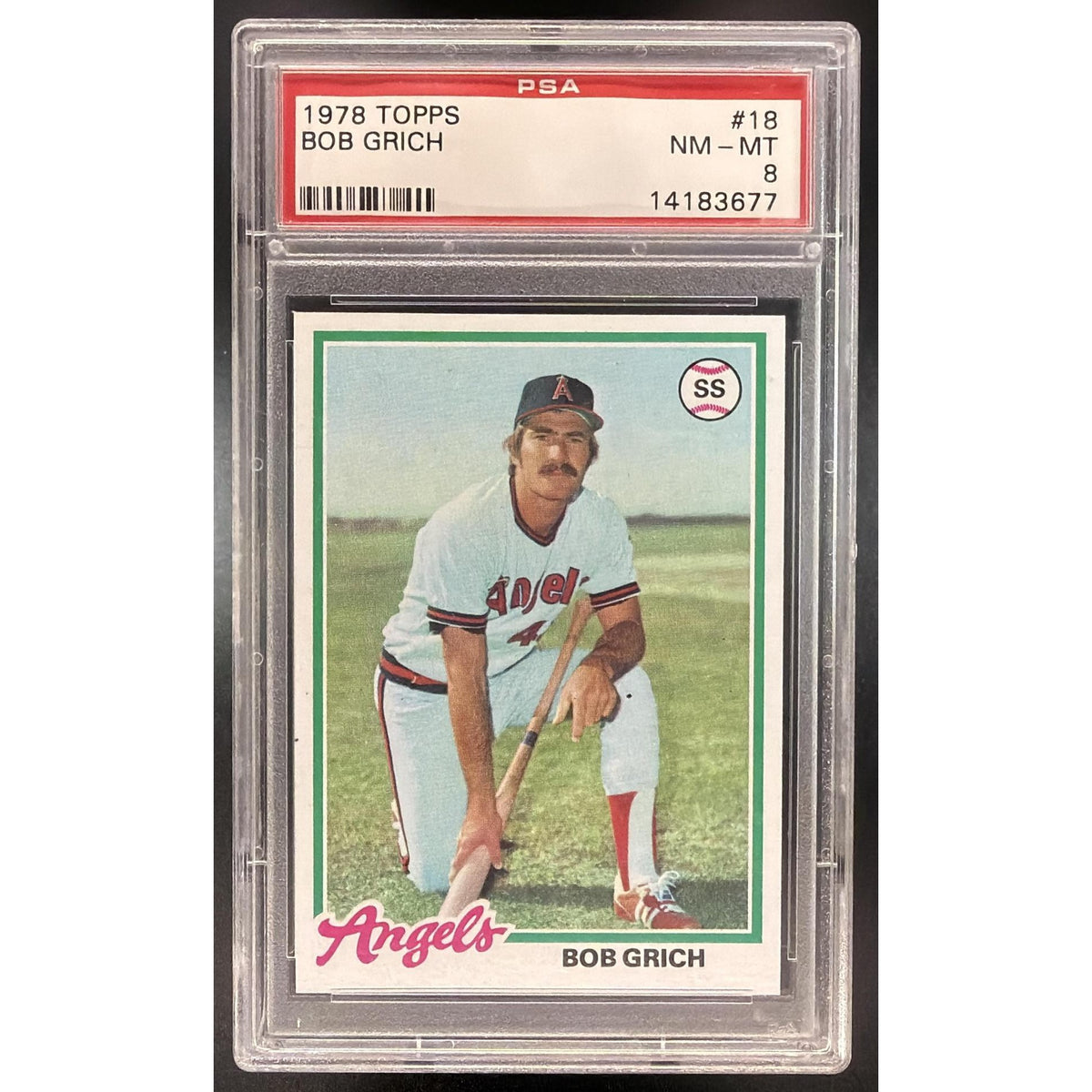 Bob Grich 1978 Topps #18 PSA 8
