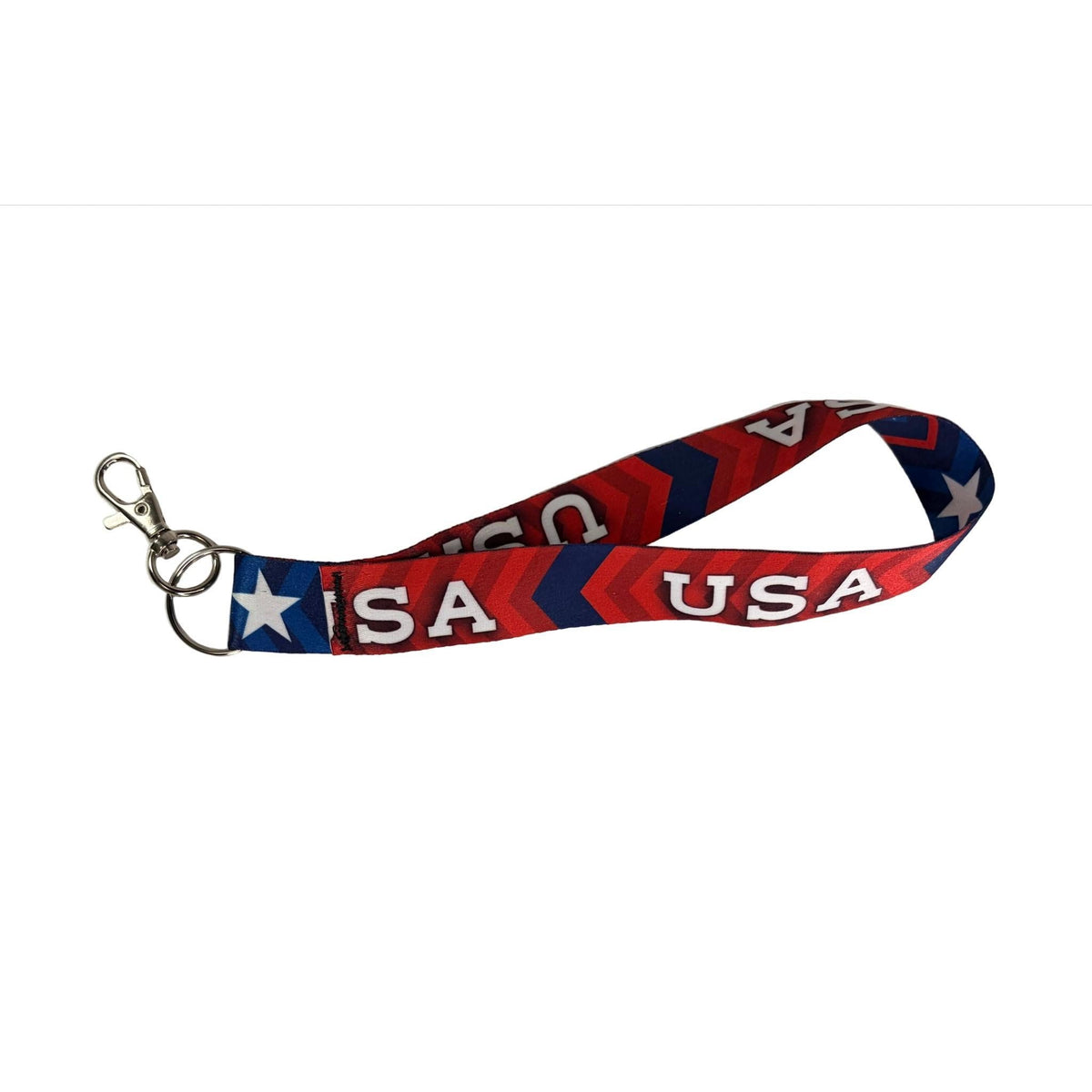Patriotic USA / STARS Lanyard Key Strap 1"