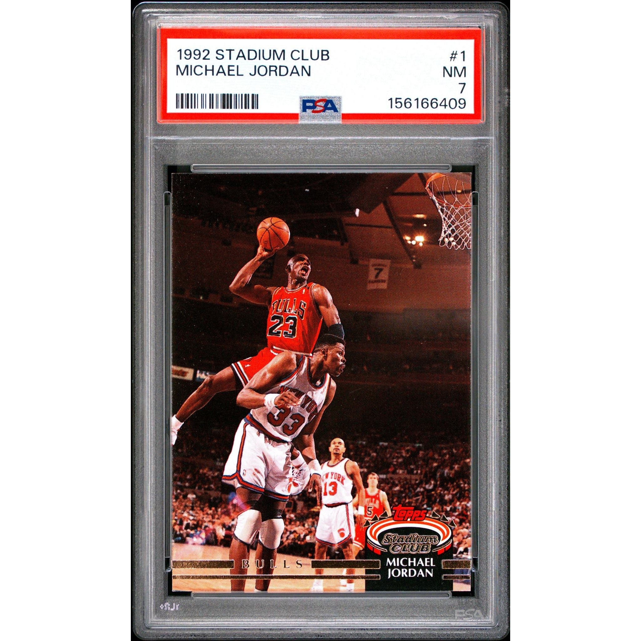 Michael Jordan 1992 Stadium Club #1 PSA 7