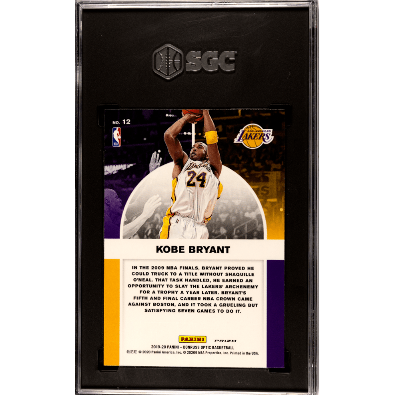 Kobe Bryant 2019-20 Donruss Optic Winner Stays Holo Prizm #12 SGC 9.5