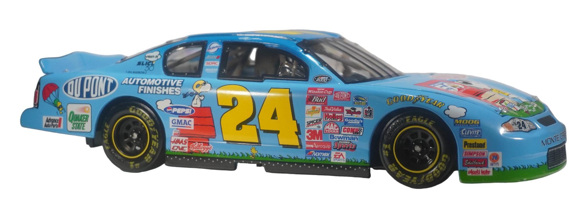 Jeff Gordon #24 DuPont PEANUTS 2000 Monte Carlo 1:24 Die-Cast by Action Racing
