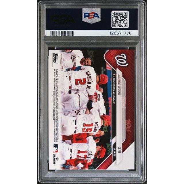 James Wood 2025 Topps Now #318 PSA 9