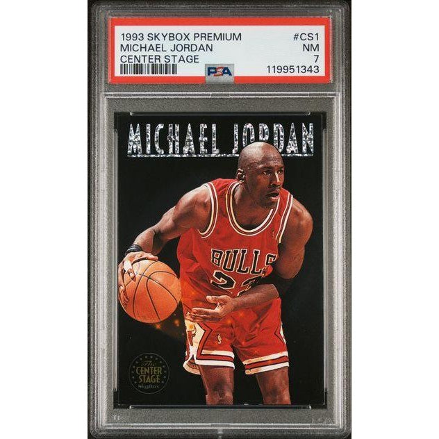 1993 Skybox Premium Michael Jordan Center Stage #CS1 PSA 7