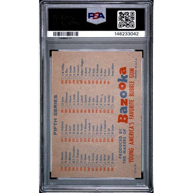 Checklist 4/5 1957 Topps Bazooka PSA 4