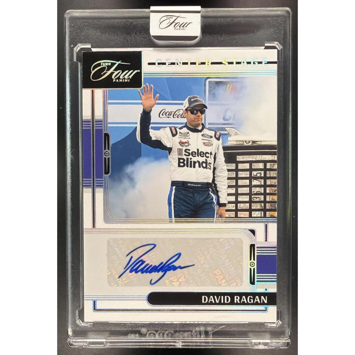 2026 Panini Turn Four Racing Center Stage David Ragan #CS-DRG Autograph 36/75 Non-Graded