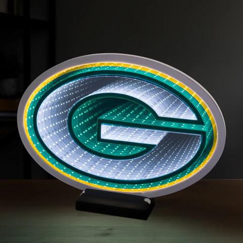 LED Infinity Logo Light: Green Bay Packers