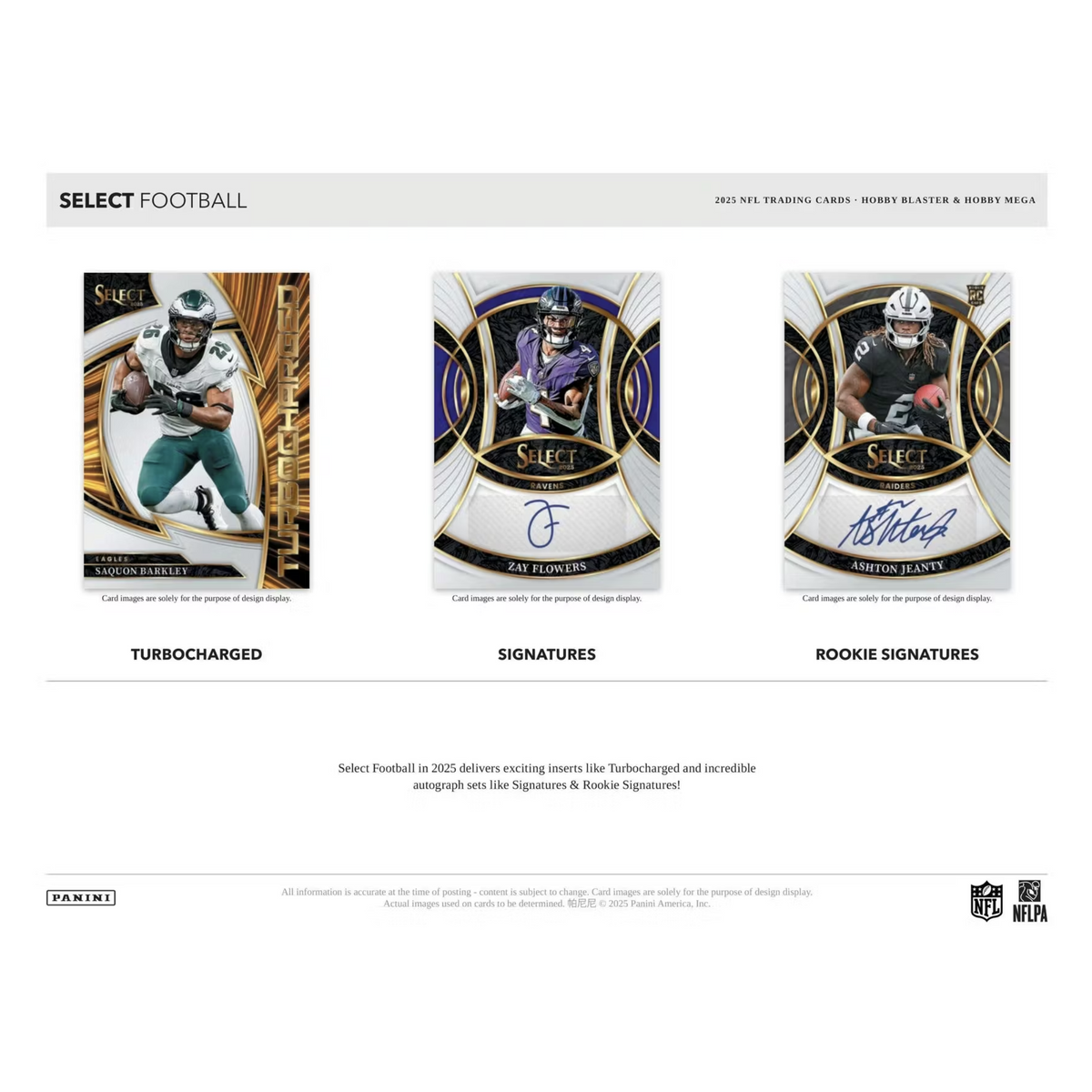 2025 Panini Select Football Hobby Mega Box Black & Orange Prizm