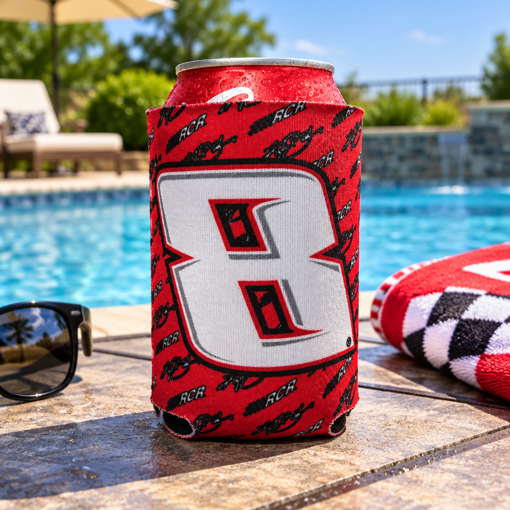 Kyle Busch #8 NASCAR Can Cooler – Insulated Race Day Drink Holder