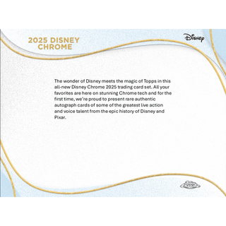 2025 Topps Chrome Disney Hobby Box
