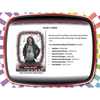 2025 Topps Stranger Things High-Tek Hobby Box