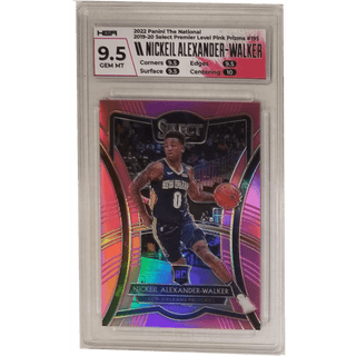 Nickeil Alexander-Walker: 2022 Panini The National 2019-20 Select Premier Level Pink Prizms #195 HGA 9.5