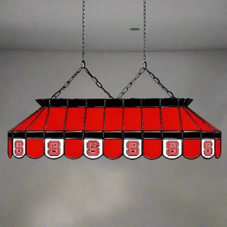 Billiard Lamp: NC State - Tiffany Style