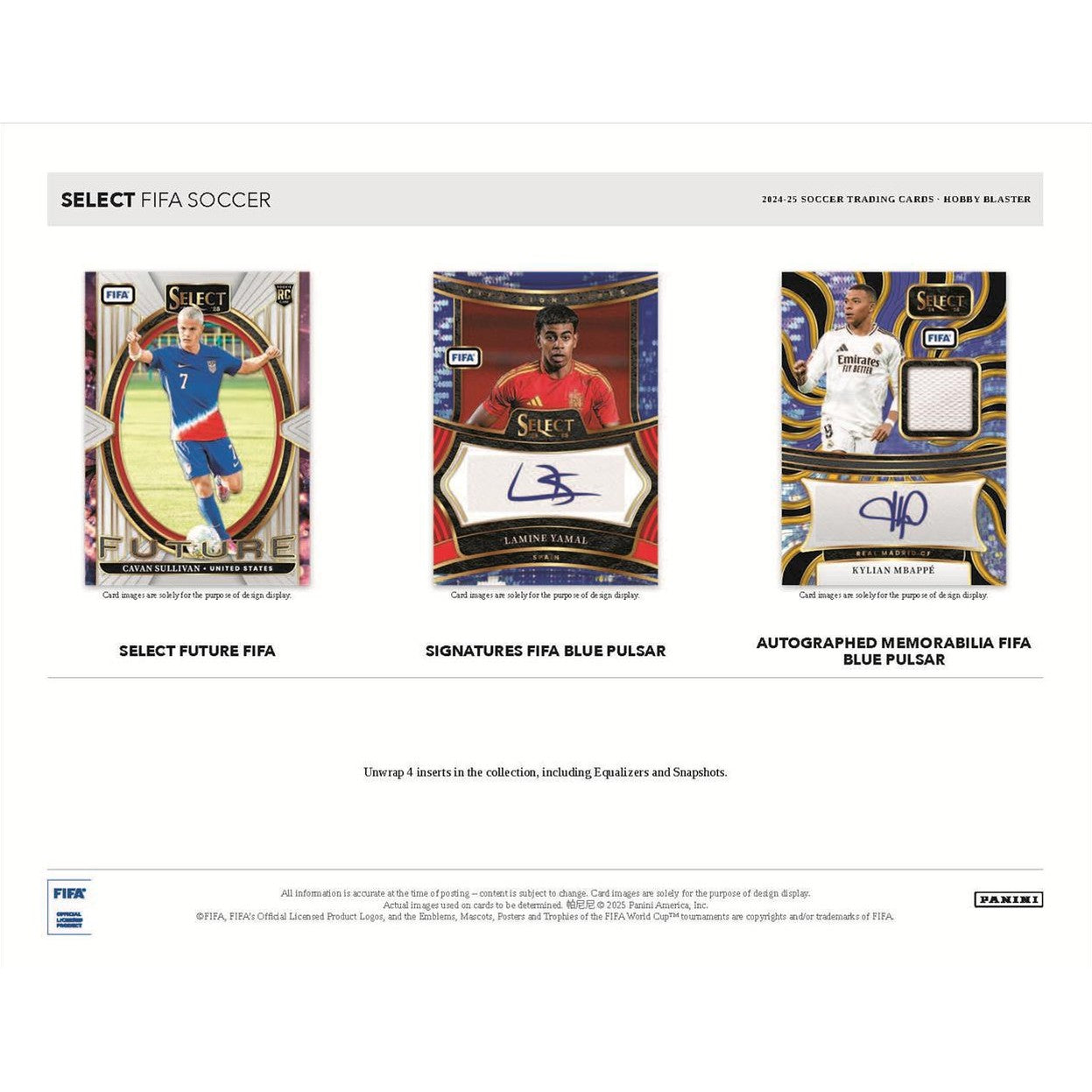 2024-25 Panini Select FIFA Soccer Hobby Blaster Box