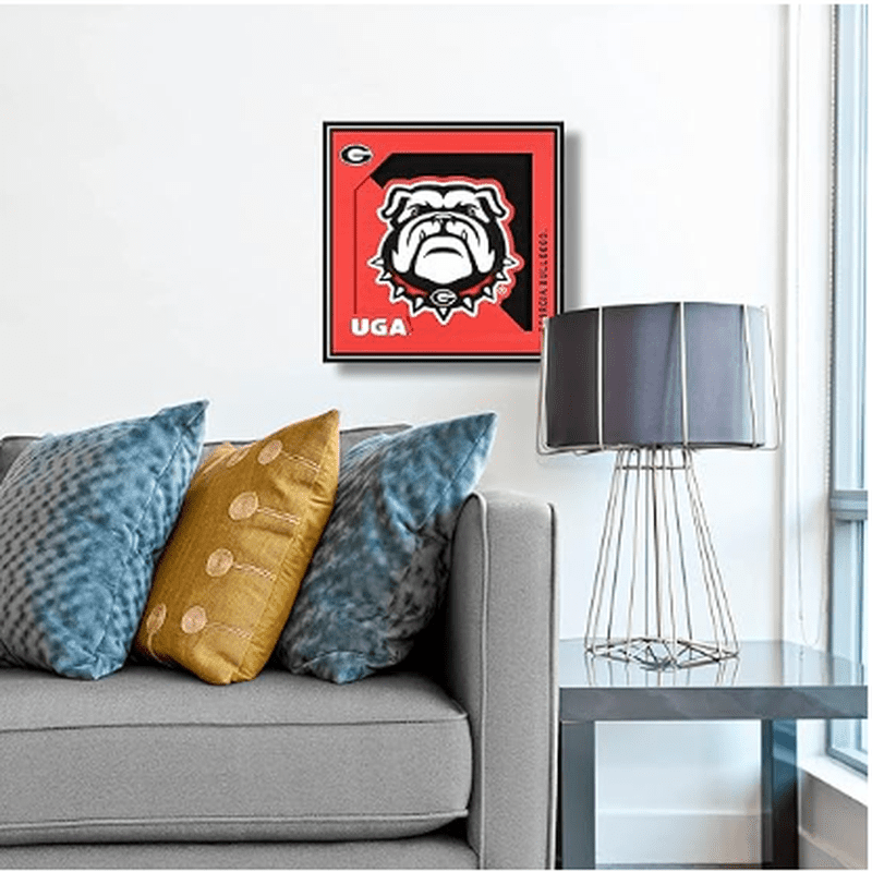 Wall Art: Georgia Bulldogs Logo Series 12"x 12"
