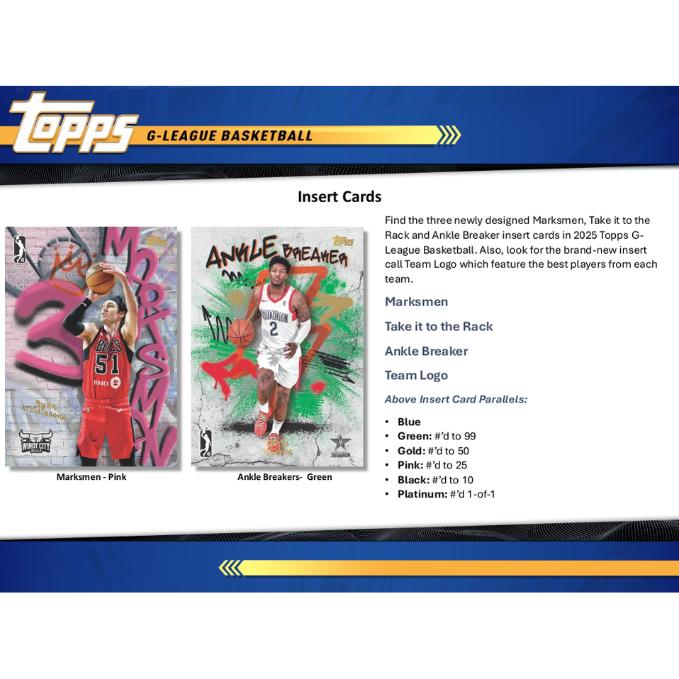 2024-25 Topps G-League Basketball Hobby Box