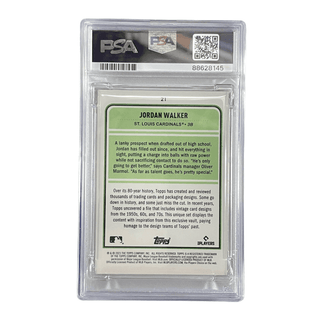 Jordan Walker 2023 Brooklyn Collection Gold #21 PSA 9