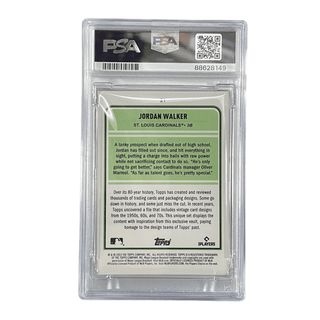 Jordan Walker 2023 Brooklyn Collection Chartreuse #21 PSA 10