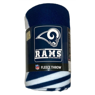 Blanket: LA Rams- 50x60, Rolled Fleece