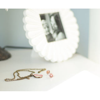 Baseball Seam Pendant Necklace