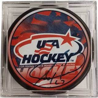 Autographed Hockey Puck: Jeremy Roenick - Team USA
