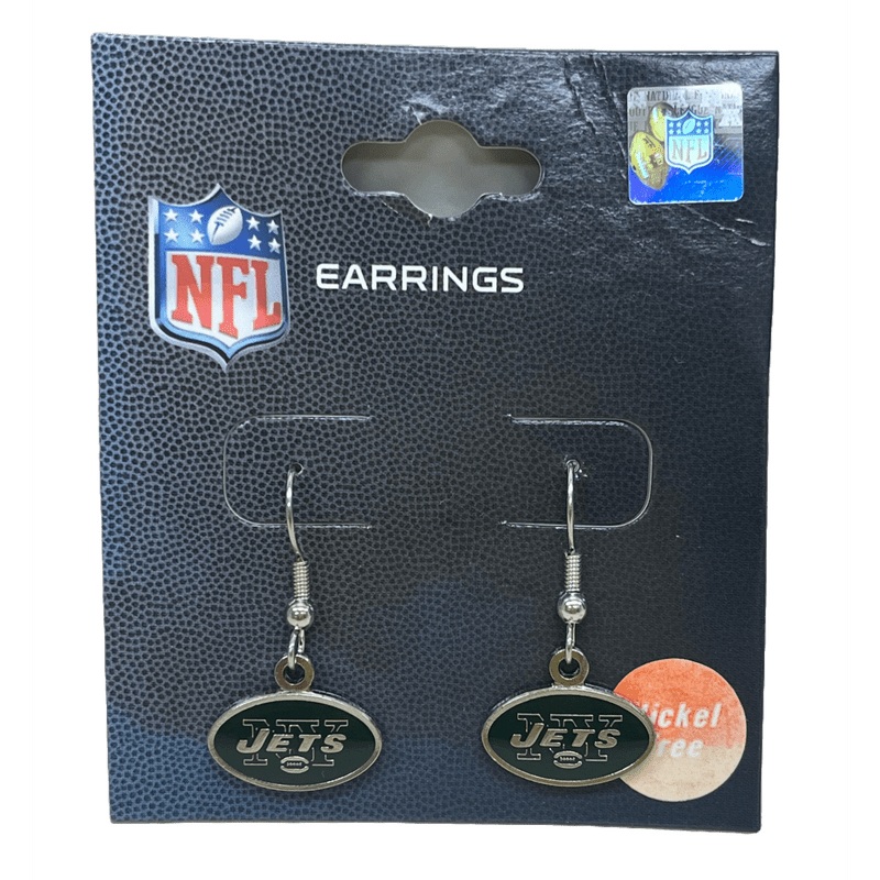 Earrings: New York Jets