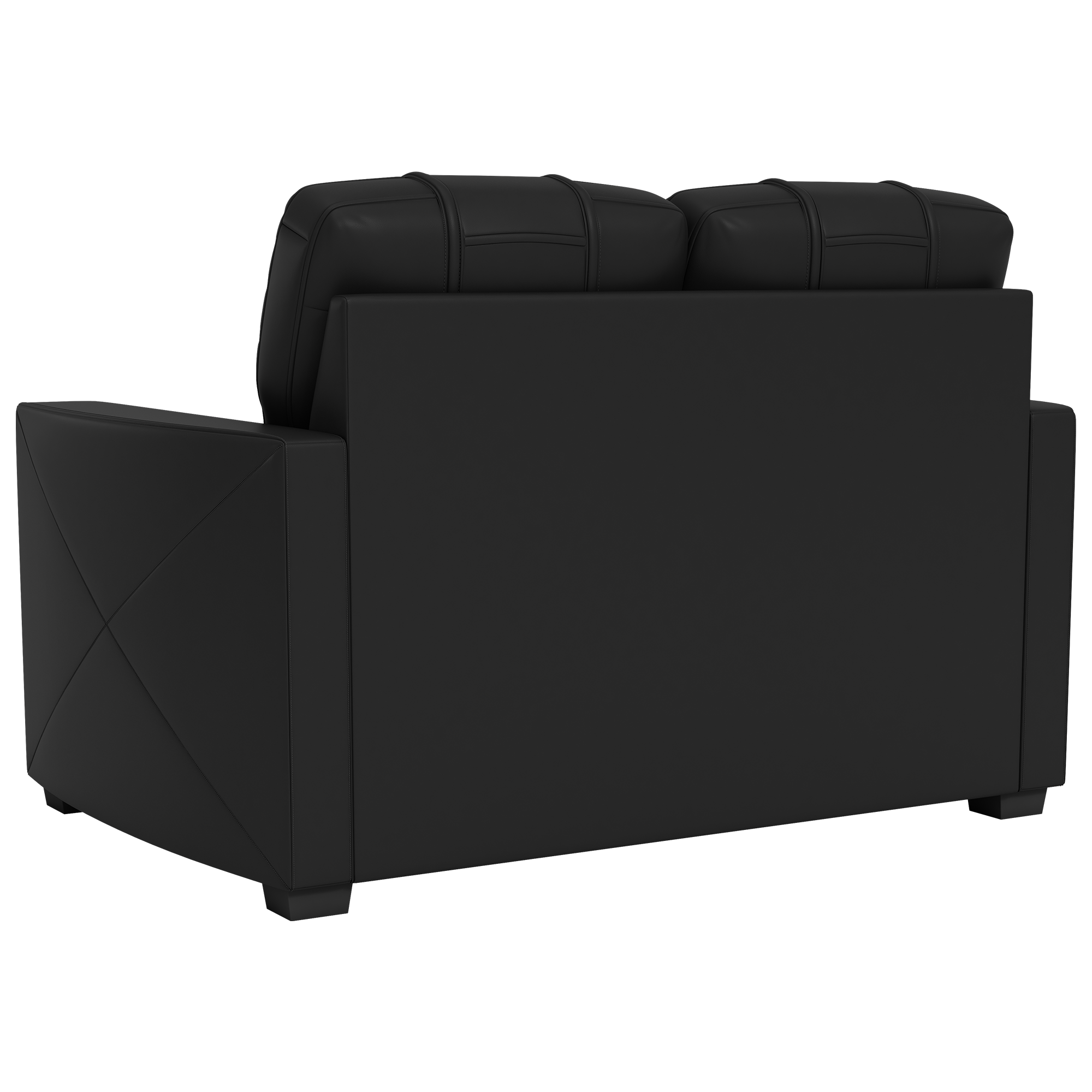 Silver Loveseat with Washington Capitals Logo