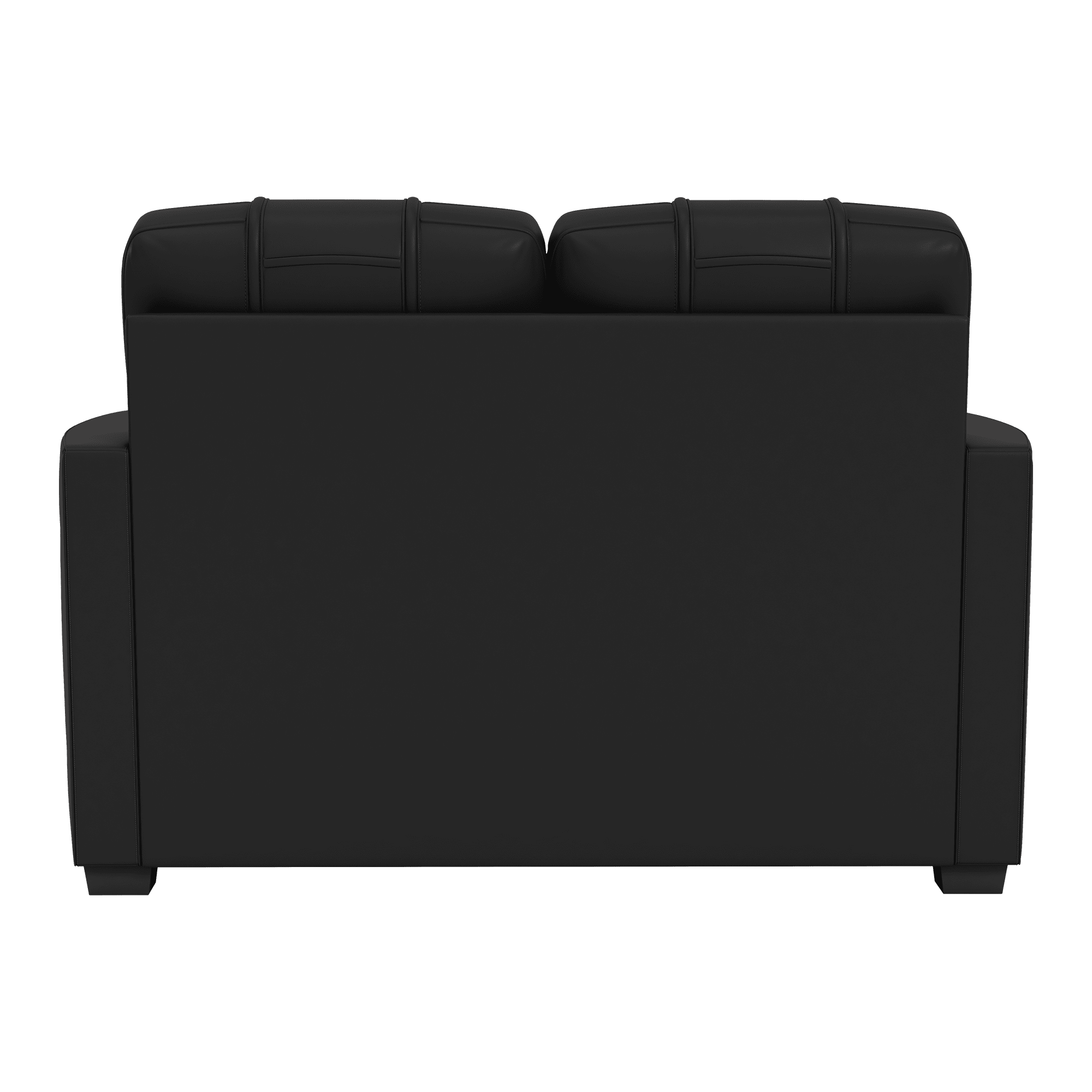 Silver Loveseat with Pittsburgh Penguins Logo