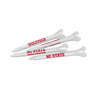 Golf Tee: NC State Wolfpack Plastic White - 40 Pack