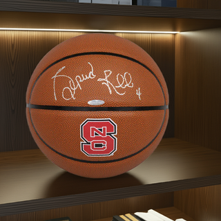 Autographed Basketball: Spud Webb NCSU