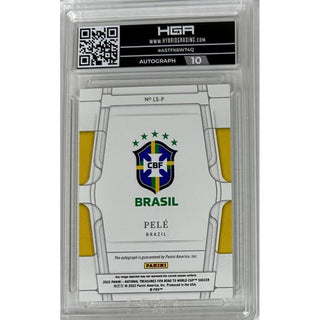 Pele: 2022 Panini National Treasures Legendary Signatures #LS-P HGA 9.0