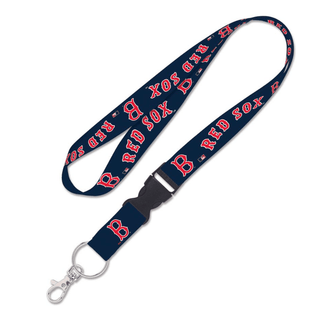 Lanyard: Boston Red Sox with Detachable Bucklet 1"
