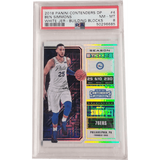 Ben Simmons: 2018 Panini Contenders Draft Picks White #4 PSA 8