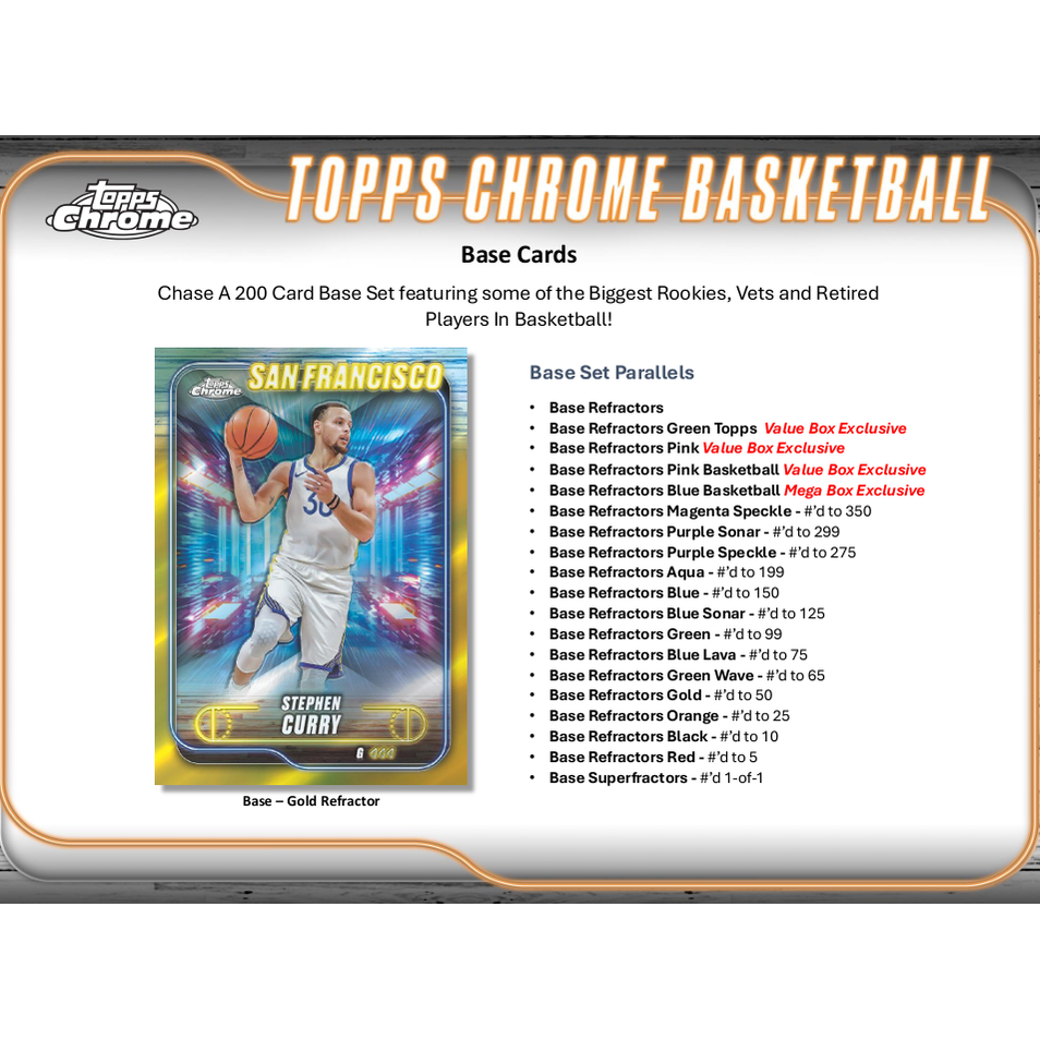 2024-25 Topps Chrome Basketball Blaster Box