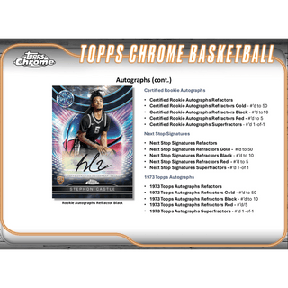2024-25 Topps Chrome Basketball Hobby Box