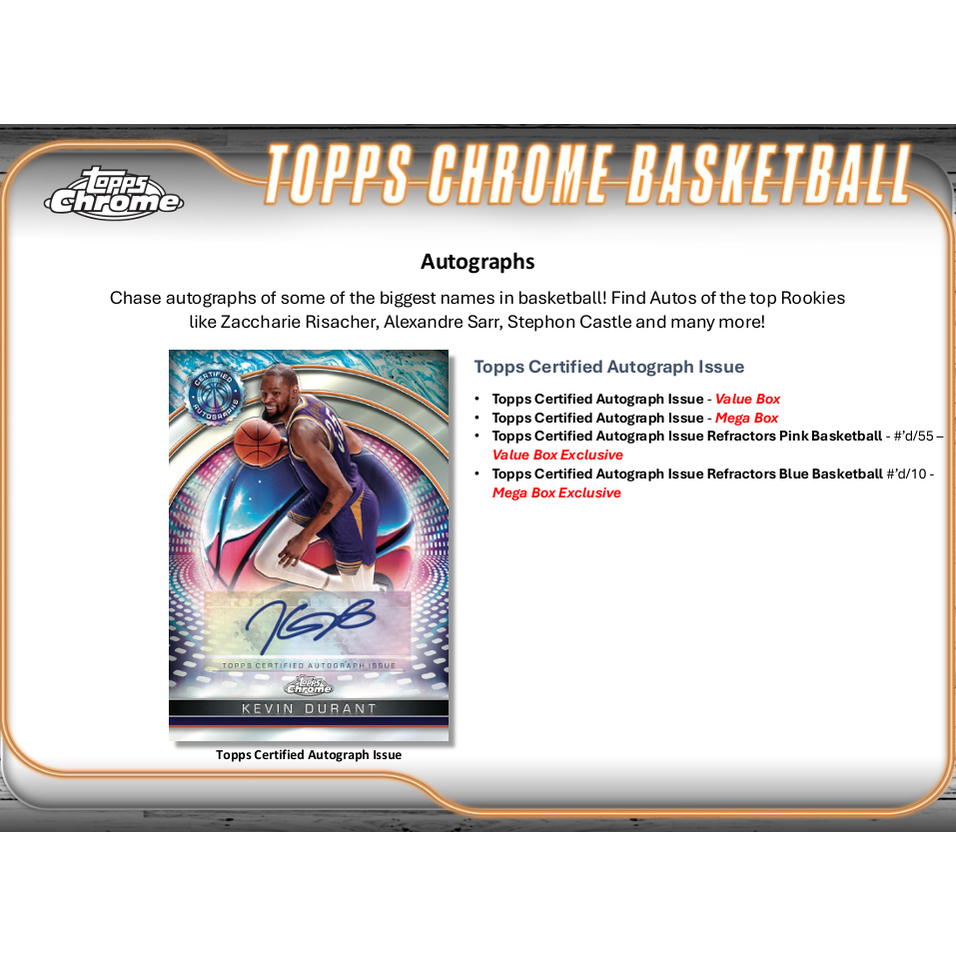 2024-25 Topps Chrome Basketball Blaster Box