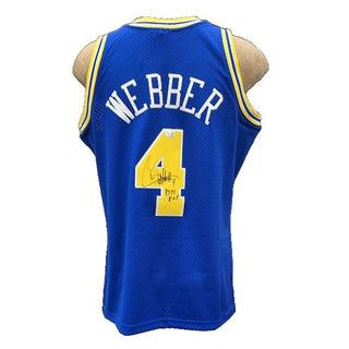 Autograph Basketball Jersey: Chris Webber - Warriors