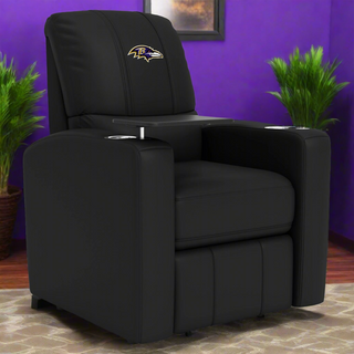 Stealth Power Plus Recliner with Baltimore Ravens Primary Logo