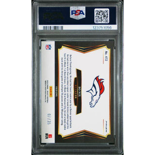 Bo Nix 2024 Panini Select White Prizm #472 PSA 10