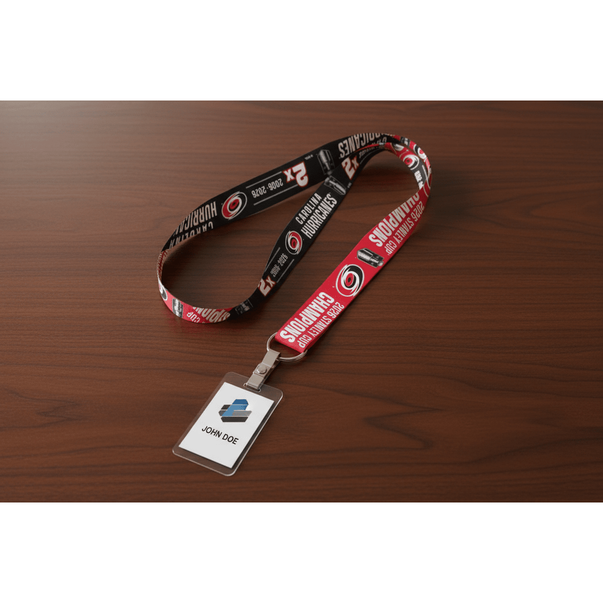 Carolina Hurricanes 2026 Stanley Cup Champions Lanyard – 1" Two Tone