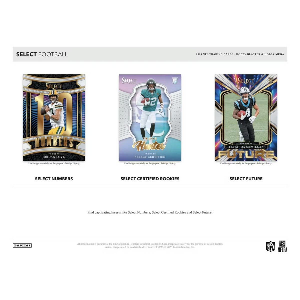 2025 Panini Select Football Hobby Mega Box Black & Orange Prizm