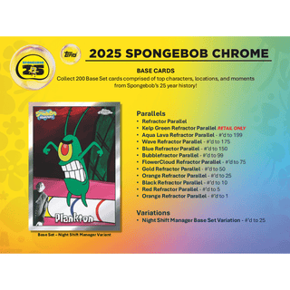 2025 Topps Chrome Spongebob Squarepants 25th Anniversary Hobby Box