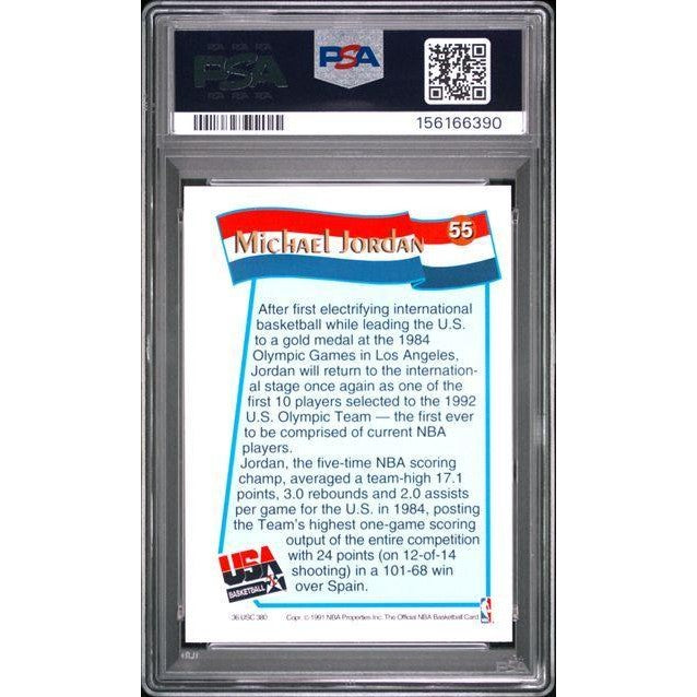 Michael Jordan 1991 Hoops McDonald's #55 PSA 8
