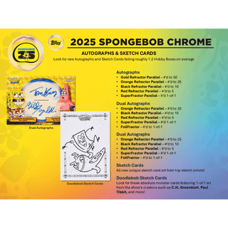 2025 Topps Chrome Spongebob Squarepants 25th Anniversary Hobby Box